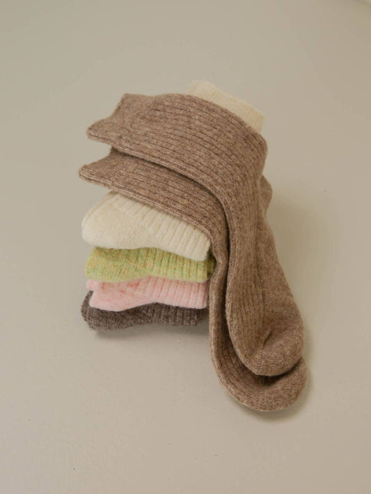 THE COMFIEST SOCKS - LIGHT BROWM S/M