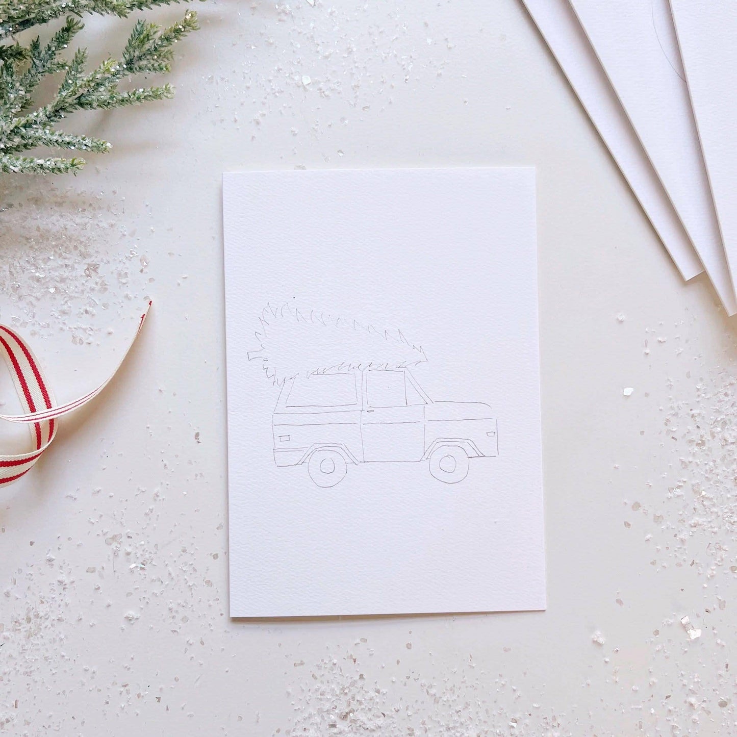 CHRISTMAS CHEER PAINTABLE NOTECARDS SET