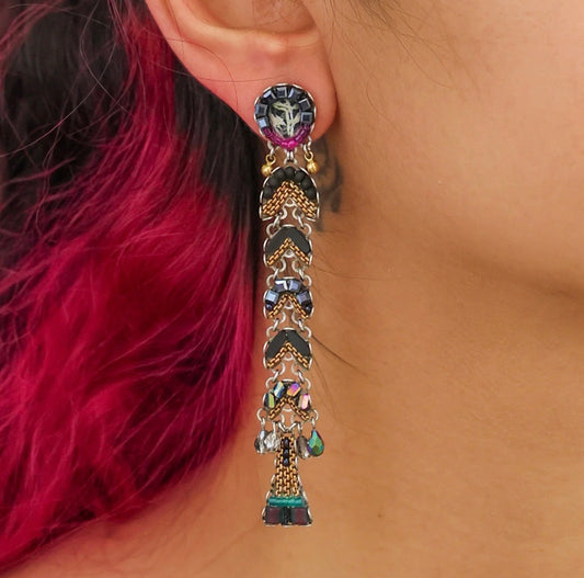 PITCH CLASSIC BLACK EARRINGS - OBSIDIAN SET