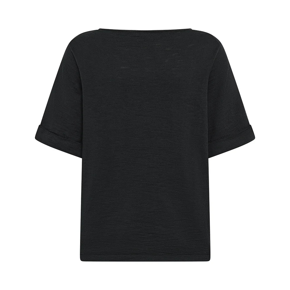 KAT ECO SLUB TEE - BLACK
