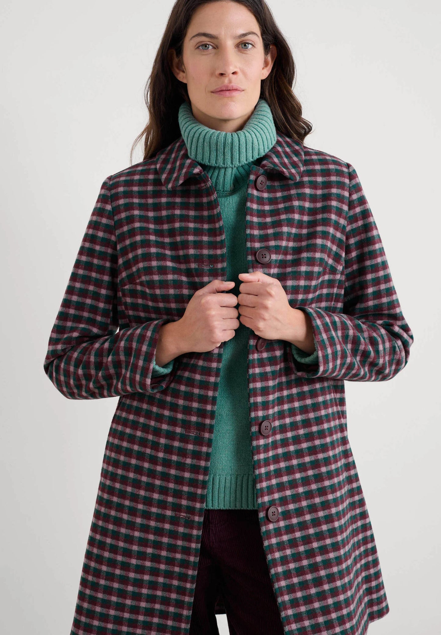 WOOD CABIN COAT - TARAN DARK HELLEBORE