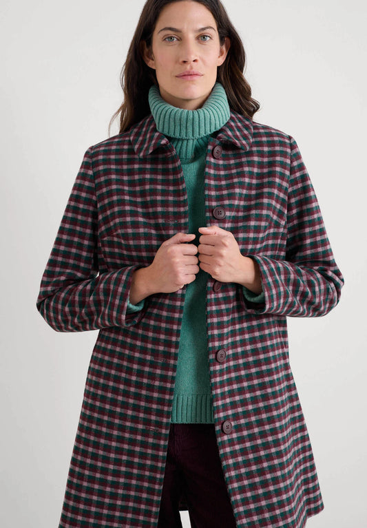 WOOD CABIN COAT - TARAN DARK HELLEBORE