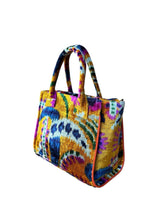 Load image into Gallery viewer, Silk Velvet Ikat Citi Bag