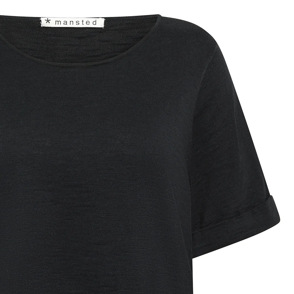 KAT ECO SLUB TEE - BLACK