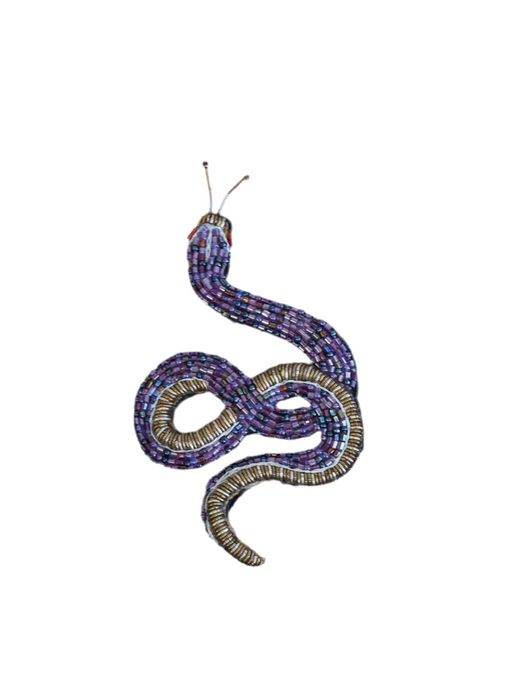 BROOCH - AMETHYST SNAKE