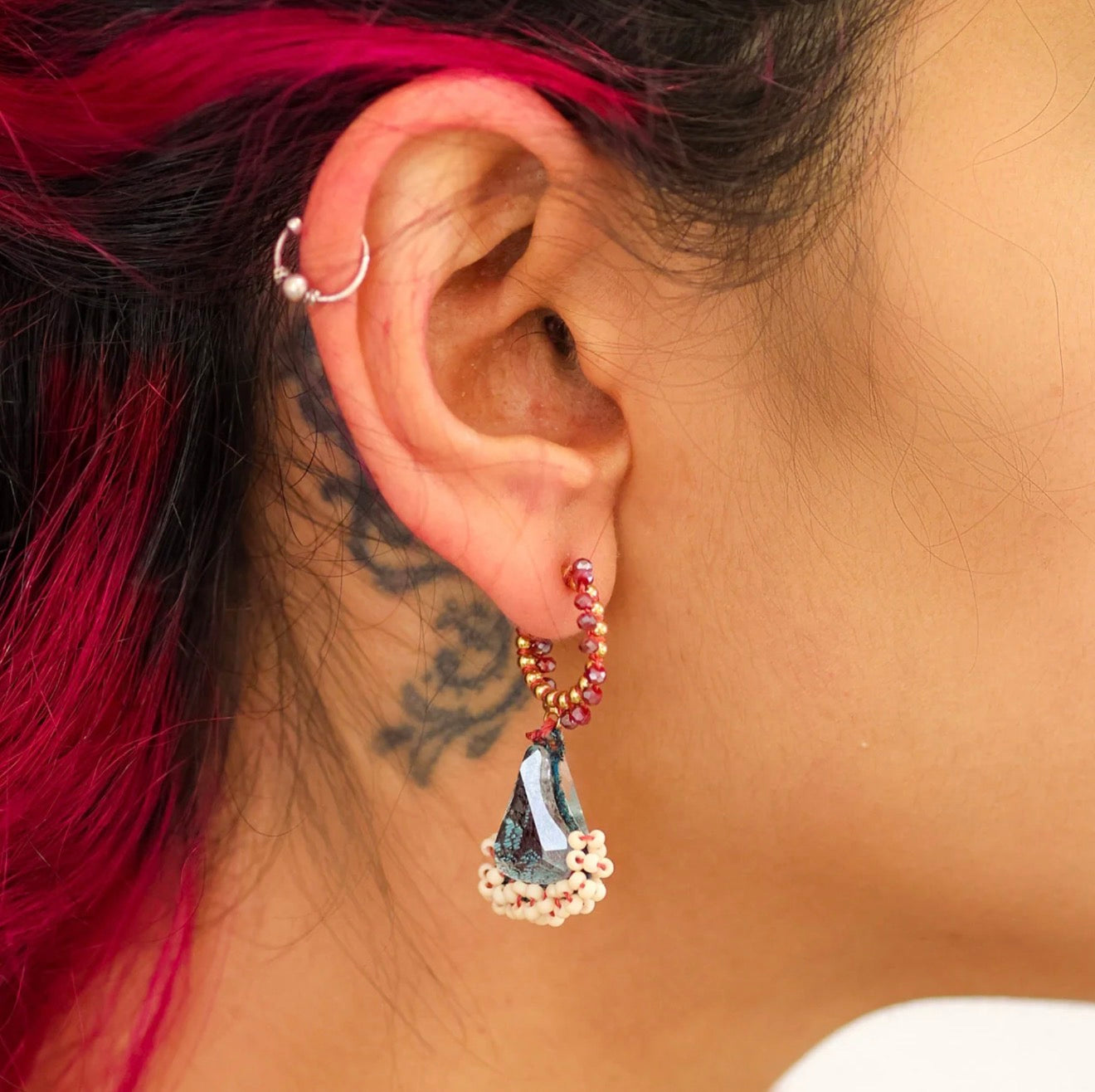 STARLIGHT BEADED DROP EARRINGS - SUMMER SKIES SET
