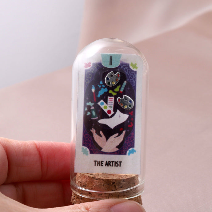 THE ARTIST - SILVER PAINTER PALETTE EARRINGS