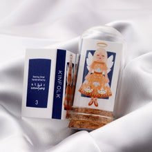 Load image into Gallery viewer, ANGEL IN ORANGE DRESS CRYSTAL EARRINGS