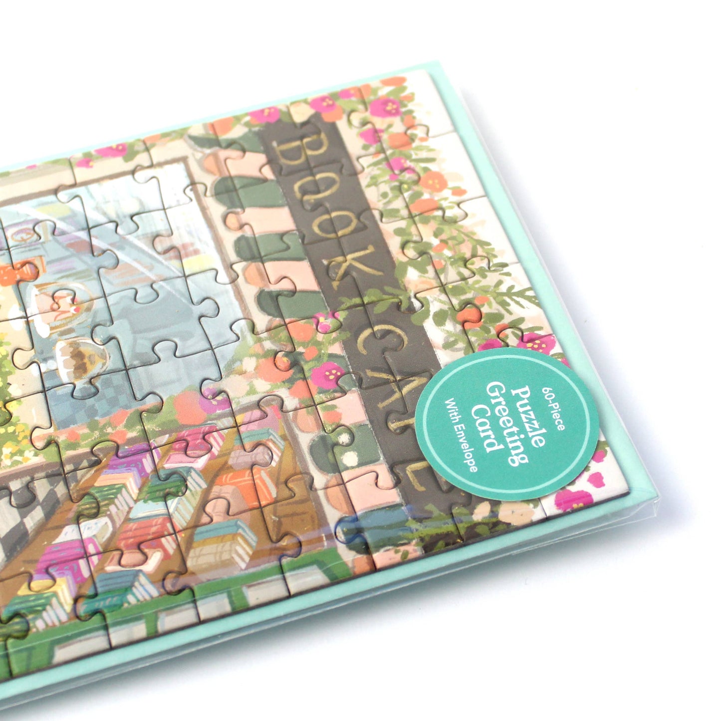 PUZZLE GREETING CARD - BOOK CAFÉ