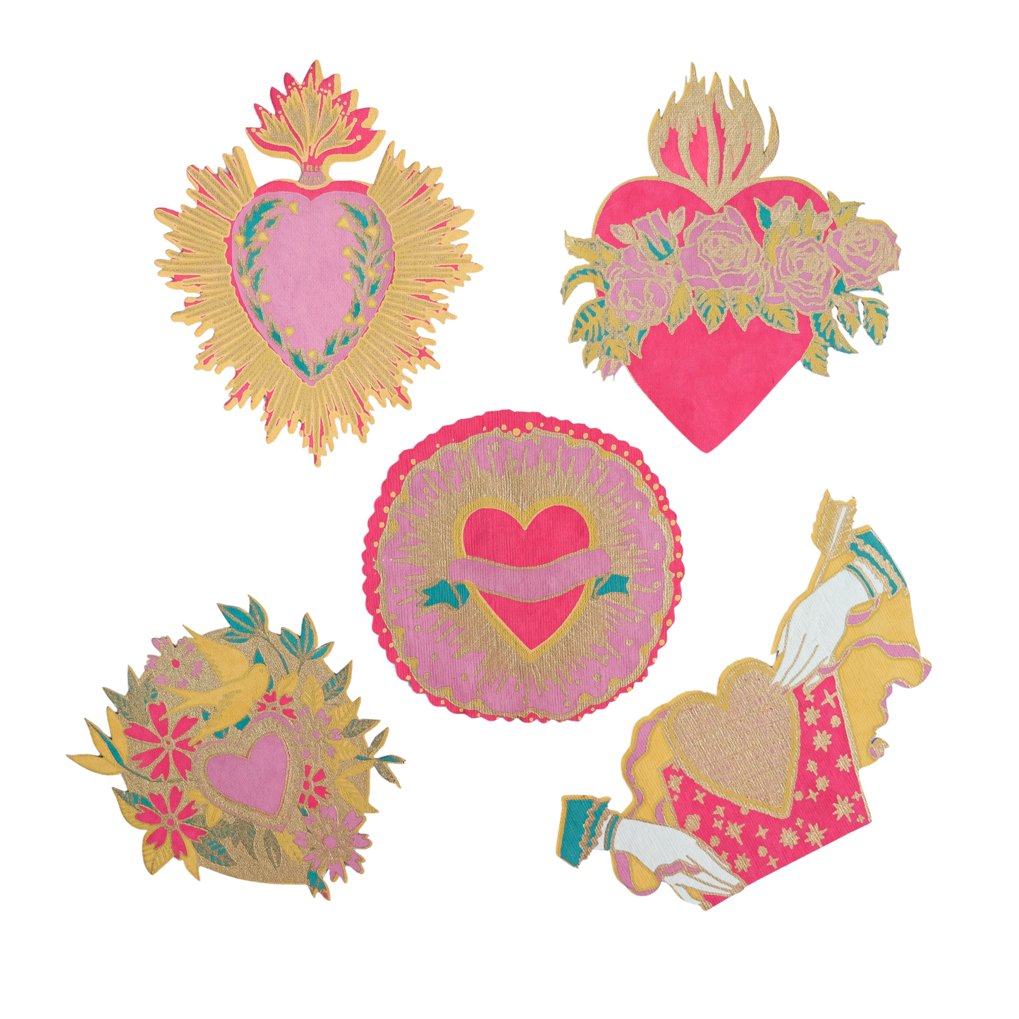 LOVE  HEART NOTECARDS