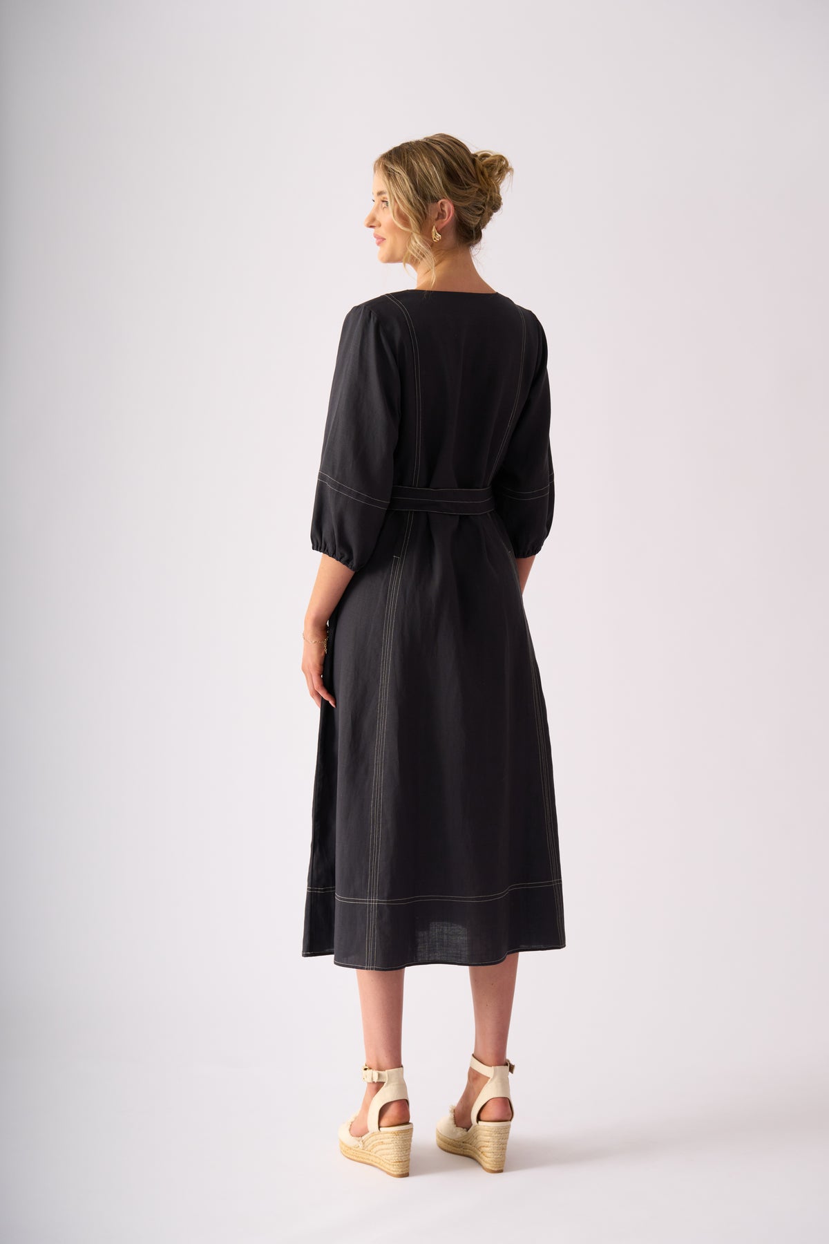 SHOUT OUT DRESS - DARK GUNSMOKE