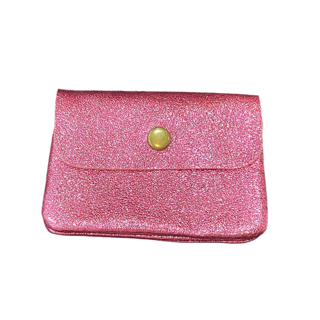 METALLIC COIN PURSE - PINK