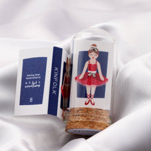 Load image into Gallery viewer, RED BALLERINA WITH TINY BOW EARRINGS