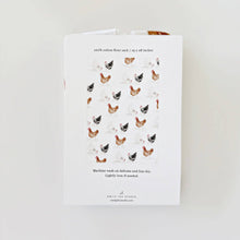 Load image into Gallery viewer, CHICKENS COTTON FLOUR SACK TEA TOWEL
