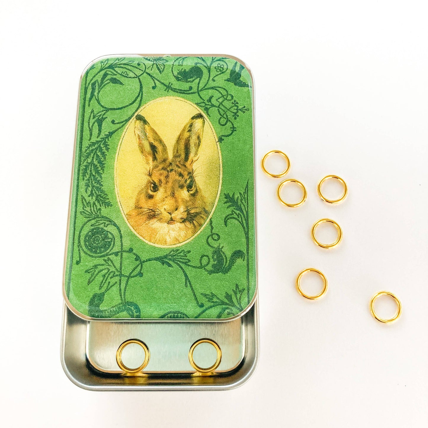 BUNNY NOTIONS STITCH MARKER TIN - 2 SIZES