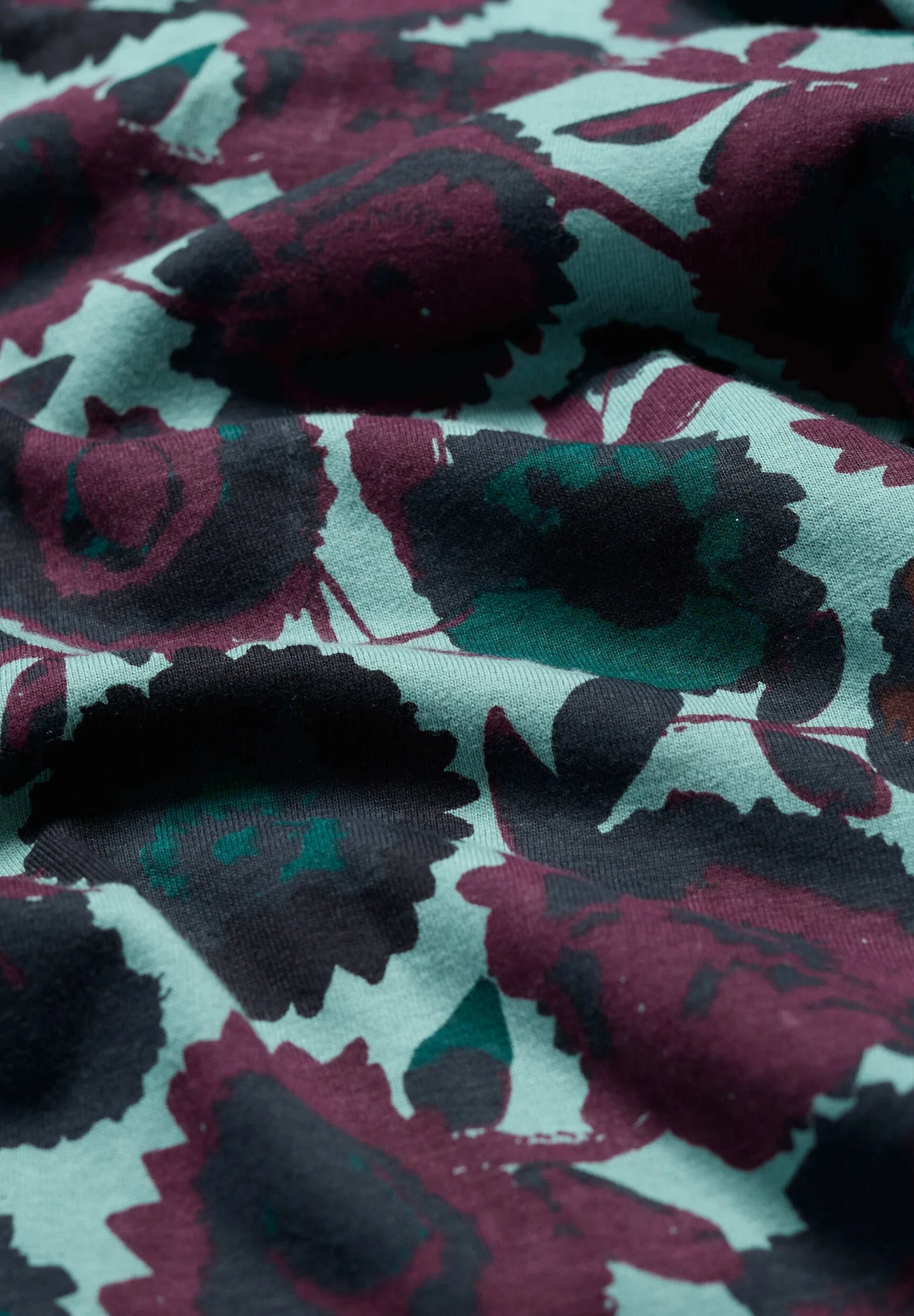 EMILY DRESS - FIGURATIVE FLORAL SARDINE