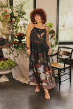 Load image into Gallery viewer, HUMMINGBIRD FLIGHT OF FANCY PRINT SLIP DRESS