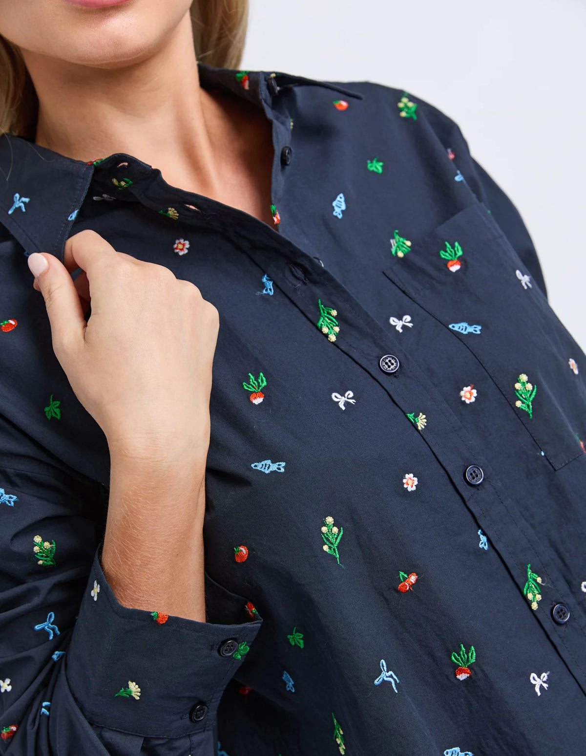 MARKET PICK SHIRT - NAVY