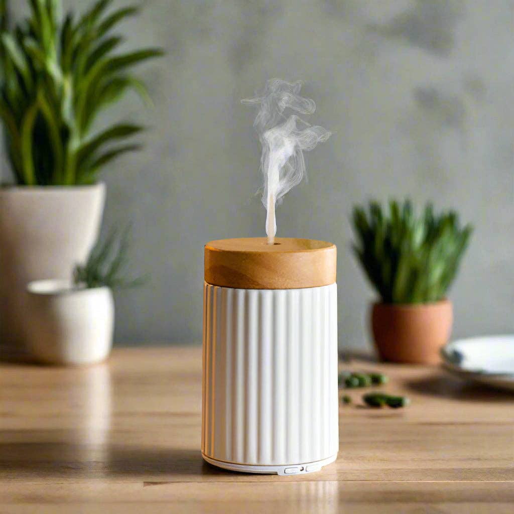 WOOD & CERAMIC ULTRASONIC AROMA DIFFUSER