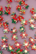 Load image into Gallery viewer, POINTSETTIA EARRINGS