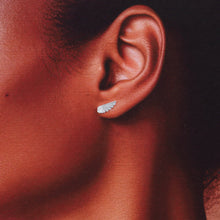 Load image into Gallery viewer, GRACE ANGEL WING SILVER EARRINGS