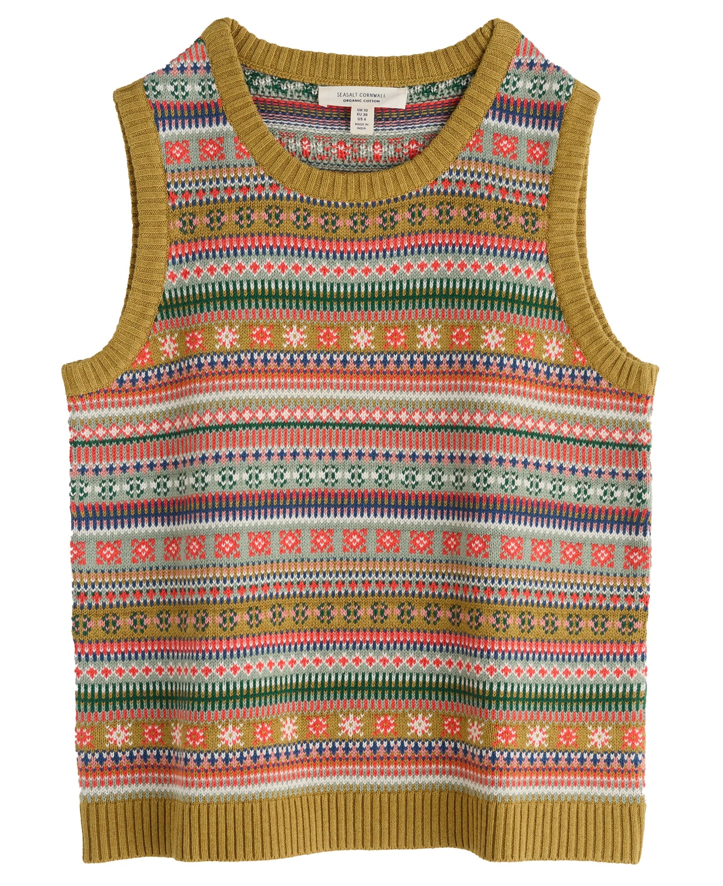 COVE COTTAGE VEST - CARVED RELIEF PEAR MULTI