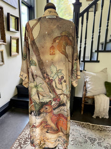 OPERA DUSTER - LOVELIGHT WOODLAND DEER & SWALLOW