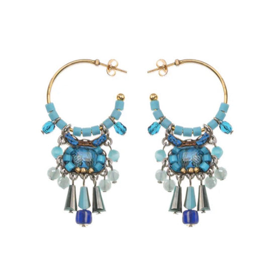 AERIEL DROP BLUE EARRINGS - BLUE BAYOU SET