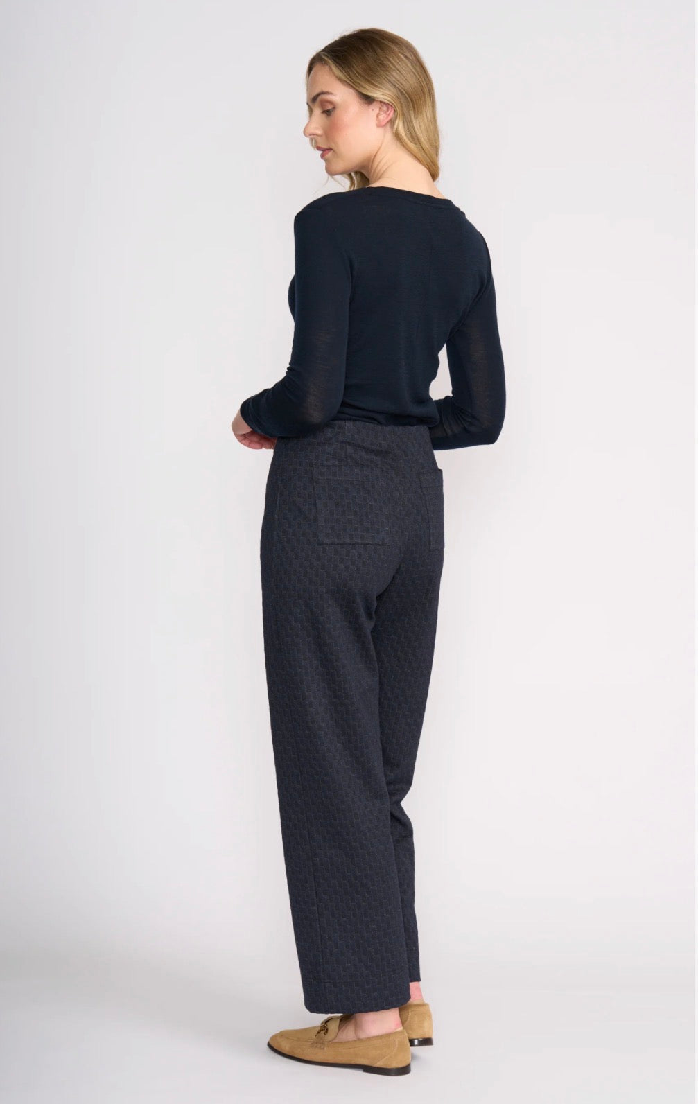 SOFT CINCH TROUSER - CHECKERBOARD