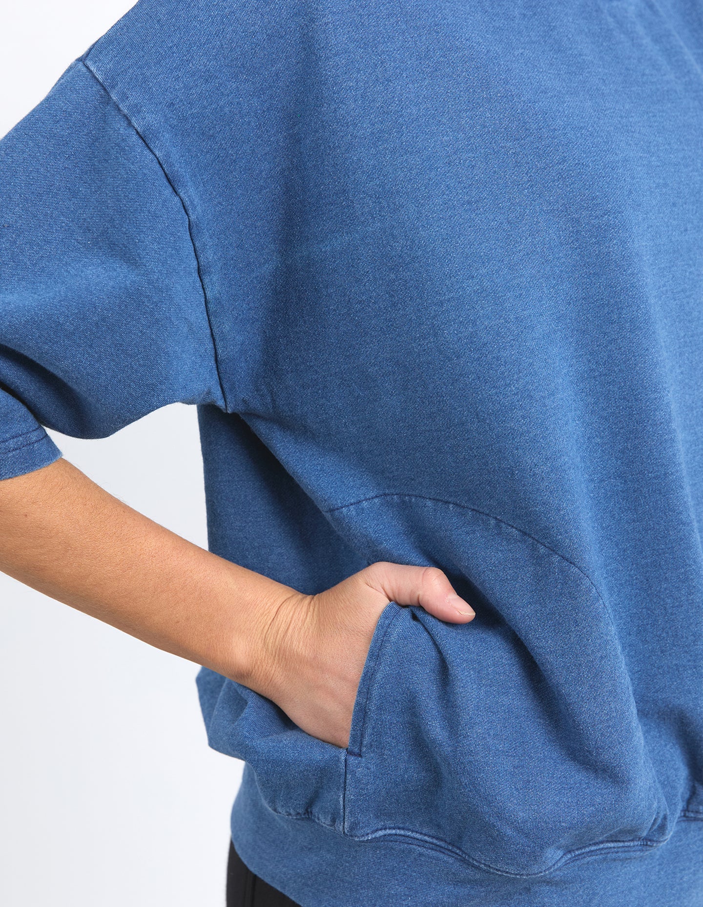 MAZIE SWEAT - DENIM LOOK