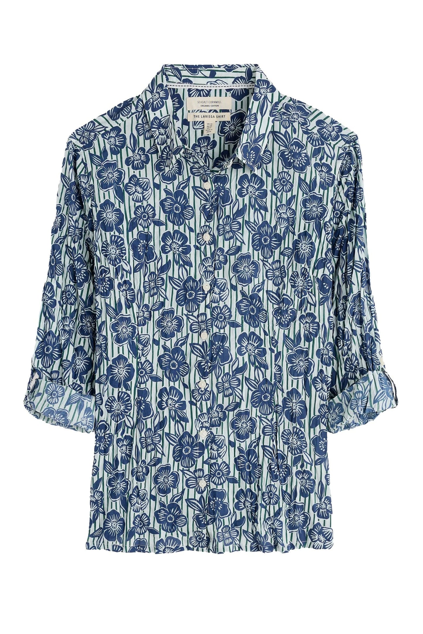 LARISSA SHIRT - FLORAL IMPRINT CHALK