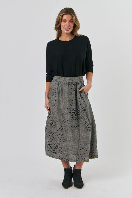 MIDI SKIRT - PEPPERCORNS