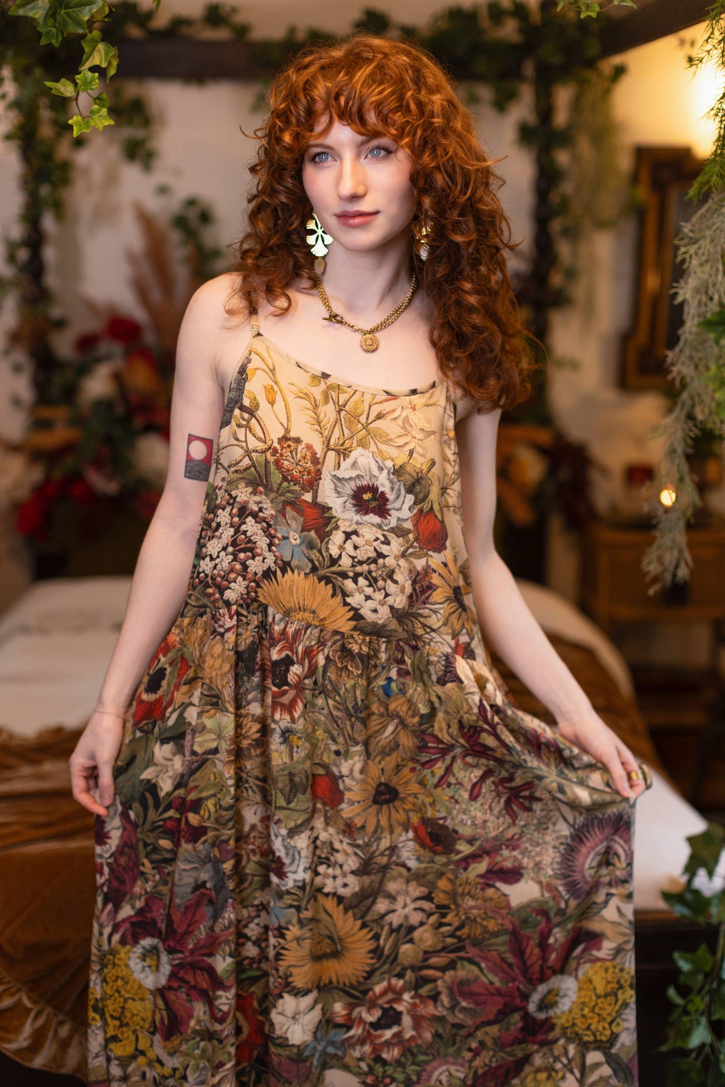 GOLDEN HOUR BOHÉME LONG MAXI SLIP DRESS
