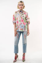 Load image into Gallery viewer, LA VILLE ROSE BLOUSE - IVORY FLORAL