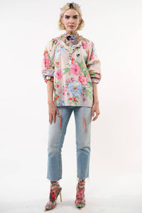 LA VILLE ROSE BLOUSE - IVORY FLORAL