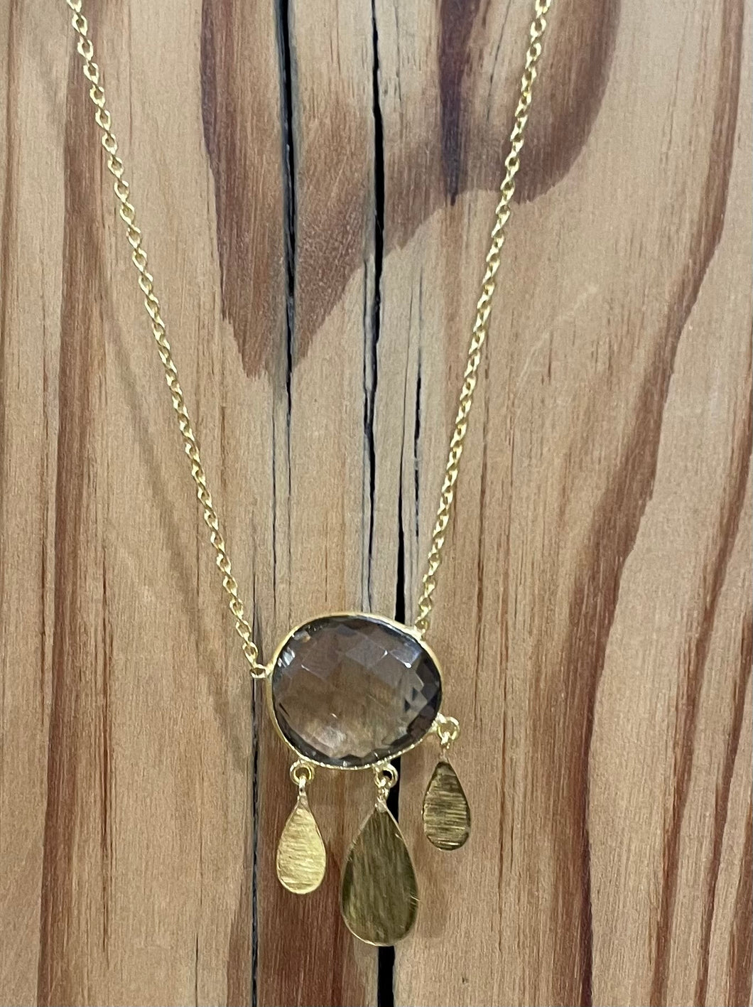 Gold & Gem Cloud Necklace