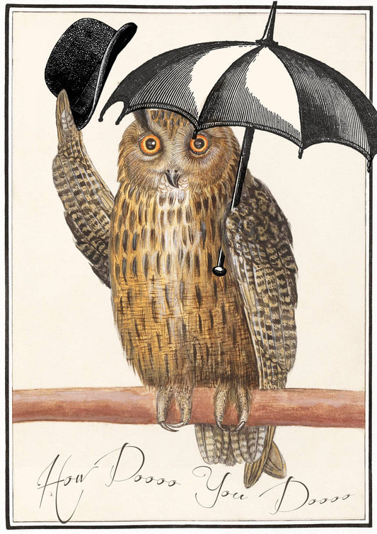 LARGE GREETING CARD - OWL DO YOU DOOO!