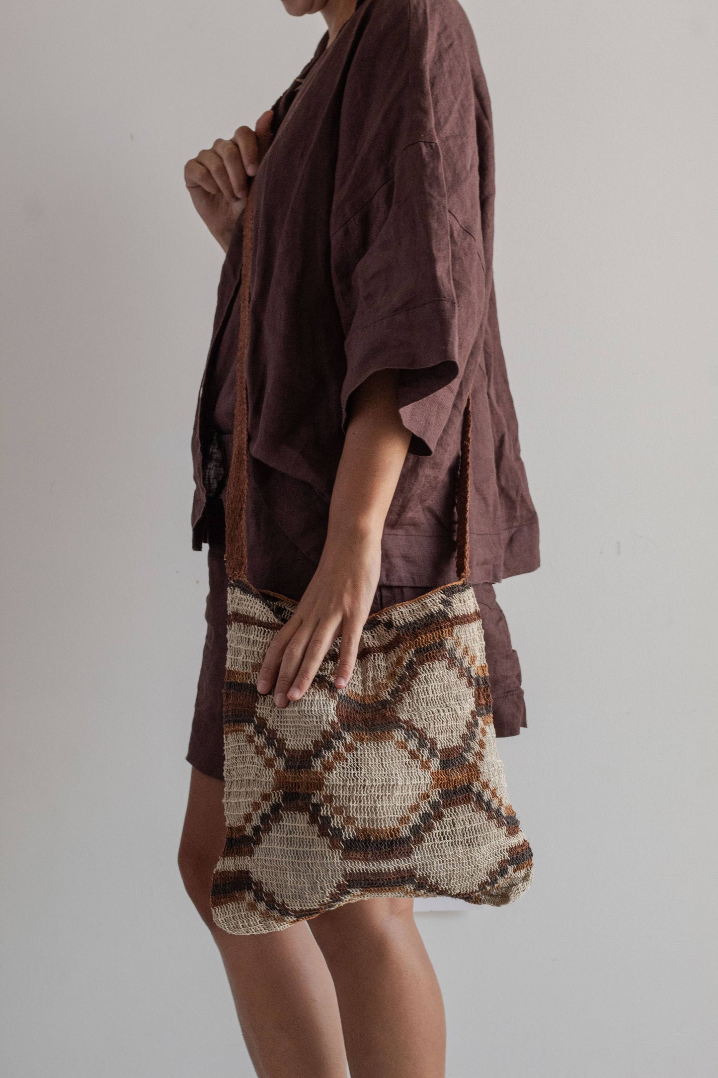 HAND WOVEN TIERRA BAG - OPEN WEAVE