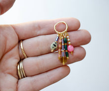 Load image into Gallery viewer, STEVIE BEADED CHARM EARRINGS