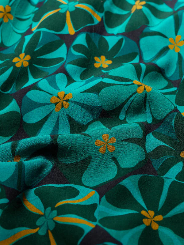 ETTA DRESS - HANDICRAFT FLOWERS ONYX