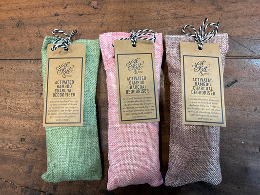ACTIVATED BAMBOO CHARCOAL DEODORISER/MILDEW CONTROL BAGS