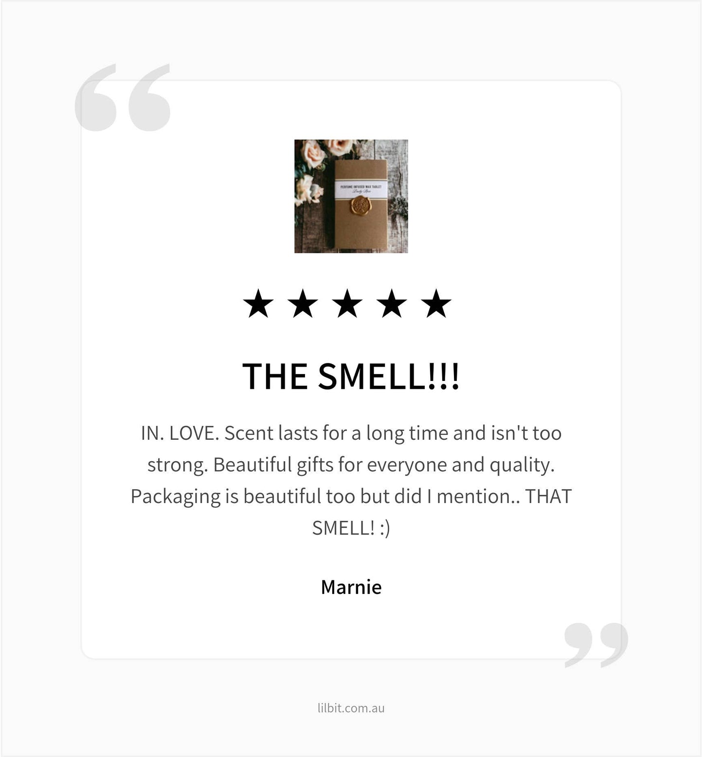 DUSTY ROSE ORGANIC PERFUME INFUSED WAX TABLET