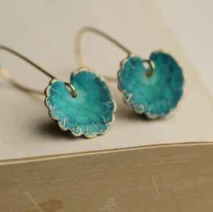 PEACOCK LEAF EARRINGS