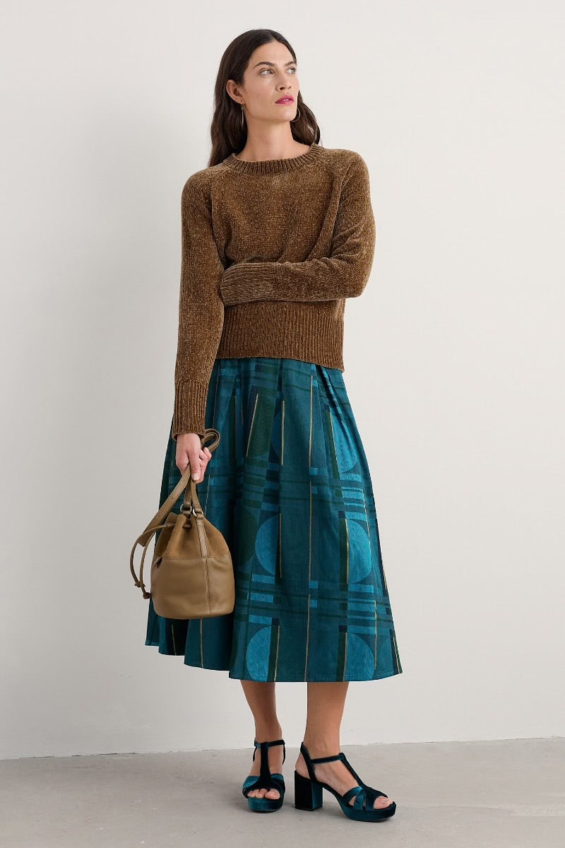 INTERWEAVING SKIRT - PICROUS JACQUARD