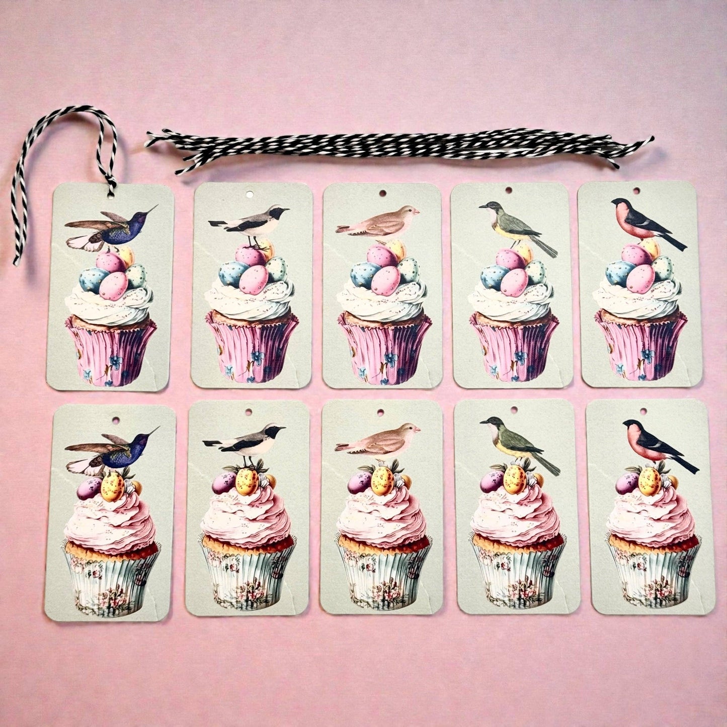 BIRTHDAY GIFT TAGS - VINTAGE BIRDS