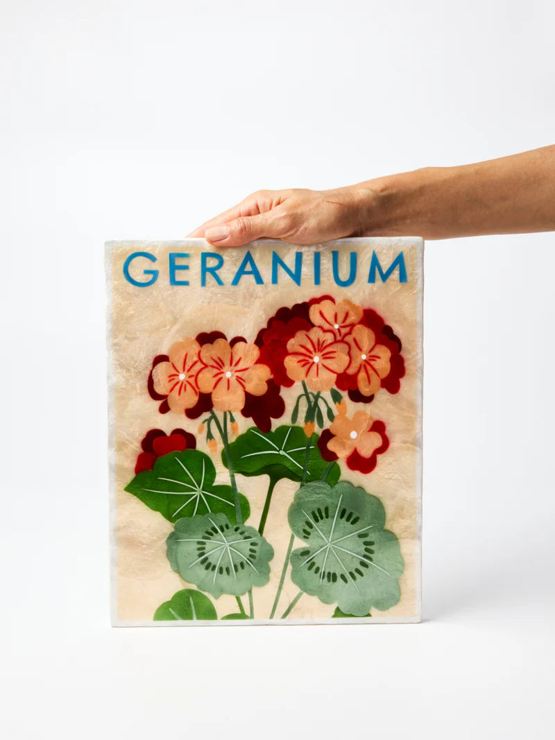 MARKET WALL ART - GERANIUM