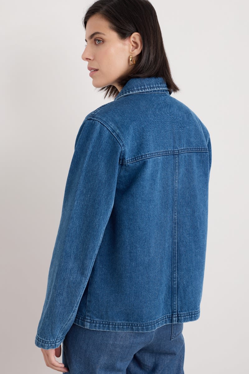 READING ROCKS JACKET II - MID WASH HIGH TWIST