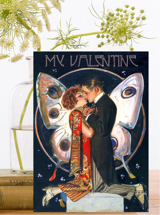 LARGE GREETING CARD - THE LOVERS