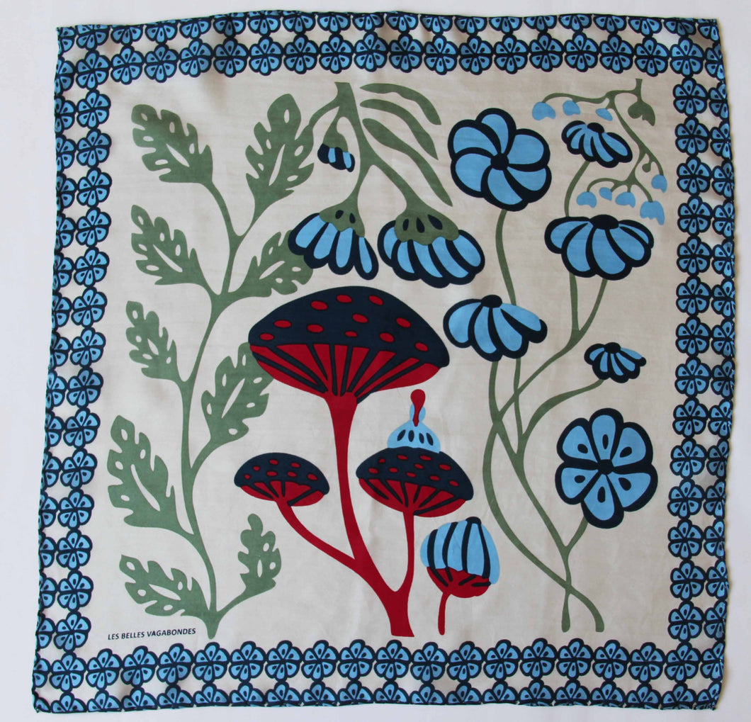 SILK MINI ALICE BLUE SCARF
