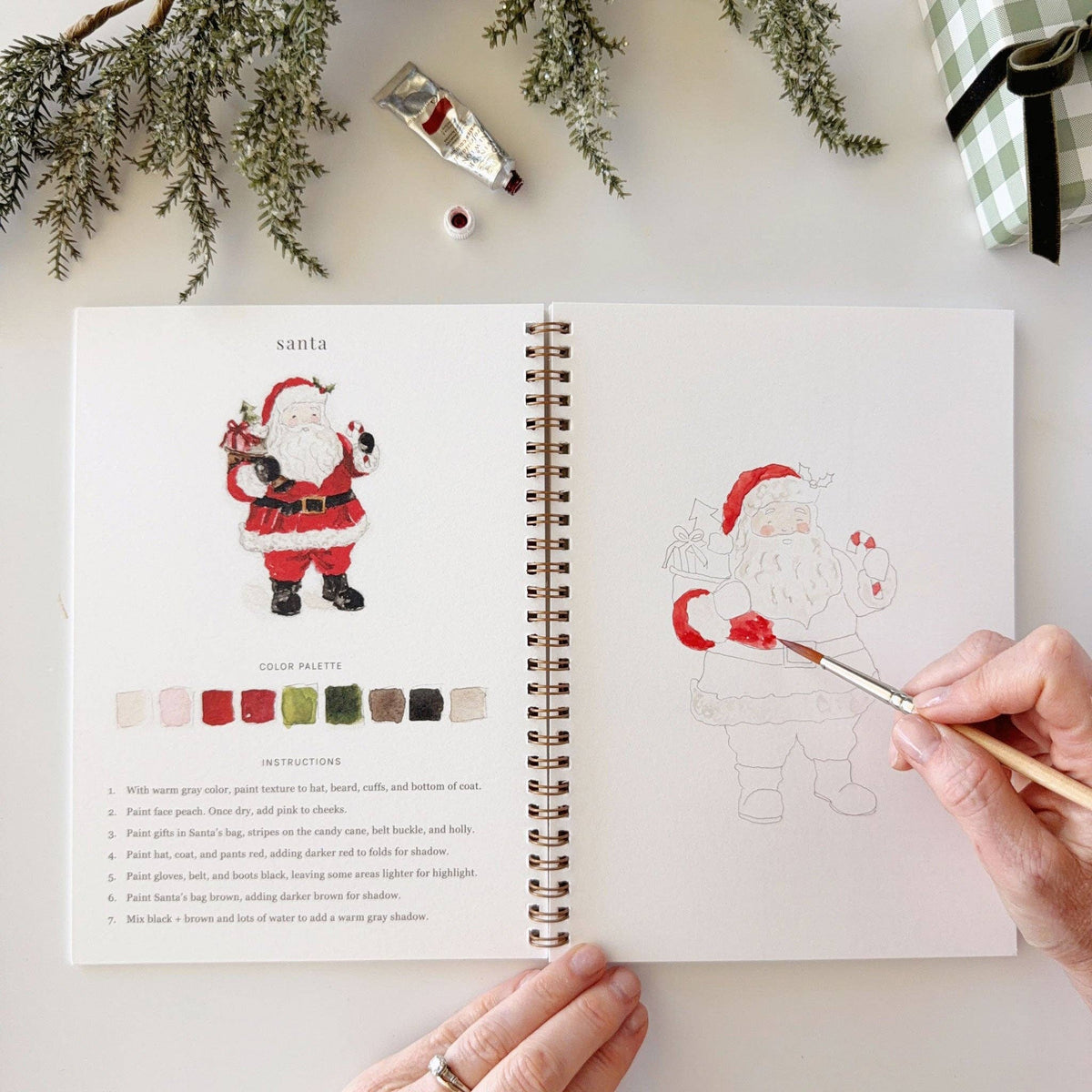 CLASSIC CHRISTMAS WATERCOLOUR WORKBOOK